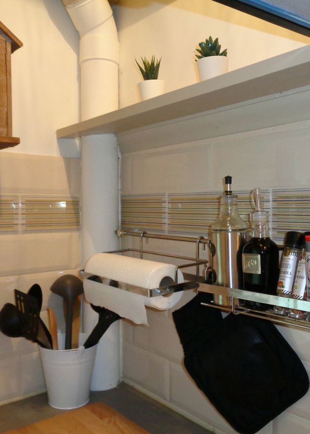 Espace cuisine avec ustensiles